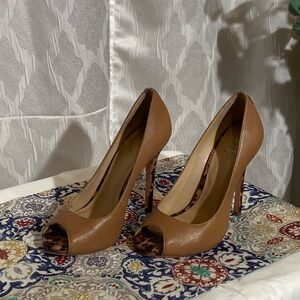 SAKS FIFTH AVENUE OPEN TOE HEELS